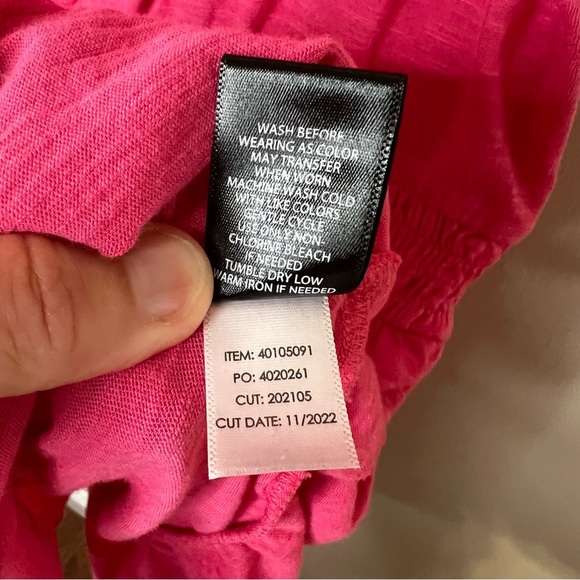 Torrid Pink Cotton Modal Surplice Faux Wrap Top size 1X - Picture 6 of 7